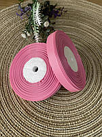 Стрічка репсова 1см Рожева насичена (за рулон 22.5 метри), Р09-255-22