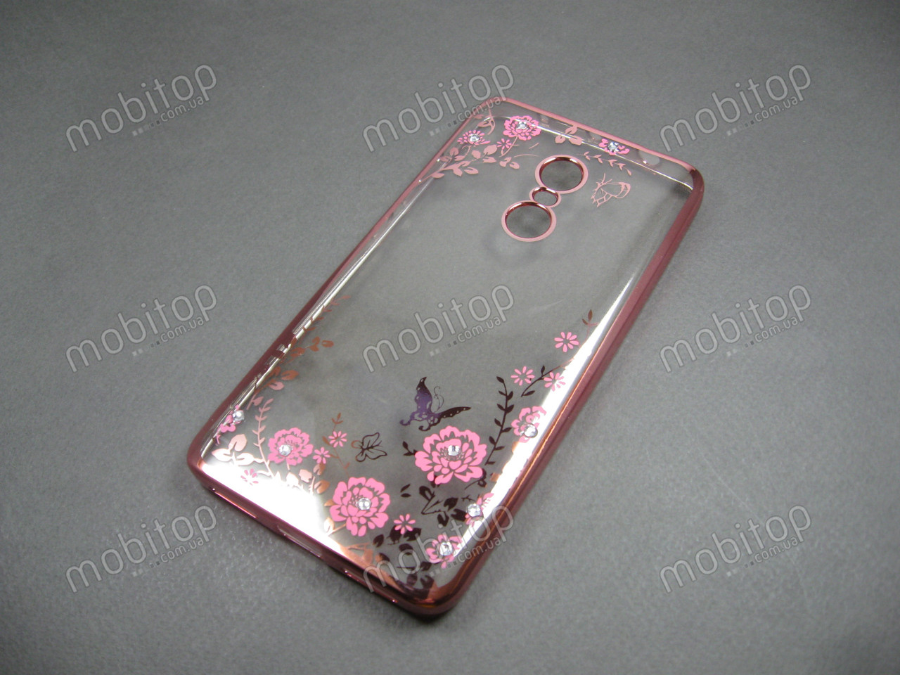 Полімерний TPU чехол Xiaomi Redmi Note 4 (рожевий), фото 1