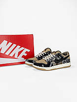 Чоловічі Кросівки Nike SB Dunk x Travis Scott Beige Black / Найк СБ Данк Тревіс Скотт Бежеві з Чорним, фото 5