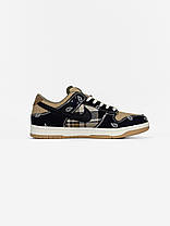 Чоловічі Кросівки Nike SB Dunk x Travis Scott Beige Black / Найк СБ Данк Тревіс Скотт Бежеві з Чорним, фото 3