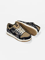 Чоловічі Кросівки Nike SB Dunk x Travis Scott Beige Black / Найк СБ Данк Тревіс Скотт Бежеві з Чорним, фото 6