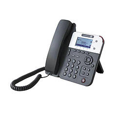 Телефон IP Alcatel-Lucent 8001 DeskPhone 2xFE LAN, 2xRJ9, 1x3.5 мм роз&#39;єм для гарнітури, SIP, VPN, PoE, точково-матричний