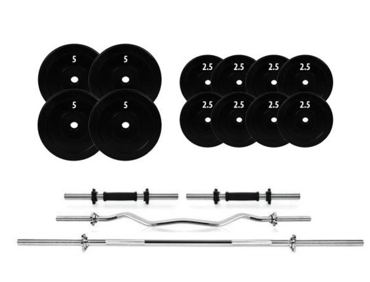 Набір Штанга + Гантелі 57 кг наборні гантелі розбірні