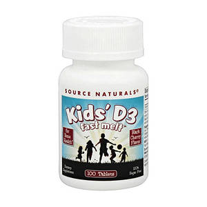 Source Naturals Kids D3 Fast Melt 100 tab