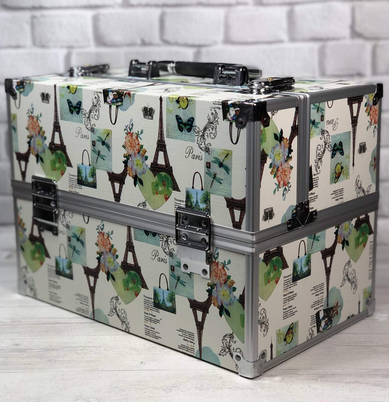 Б'юті кейс алюмінієва валіза з ключем для майстра, фото 1