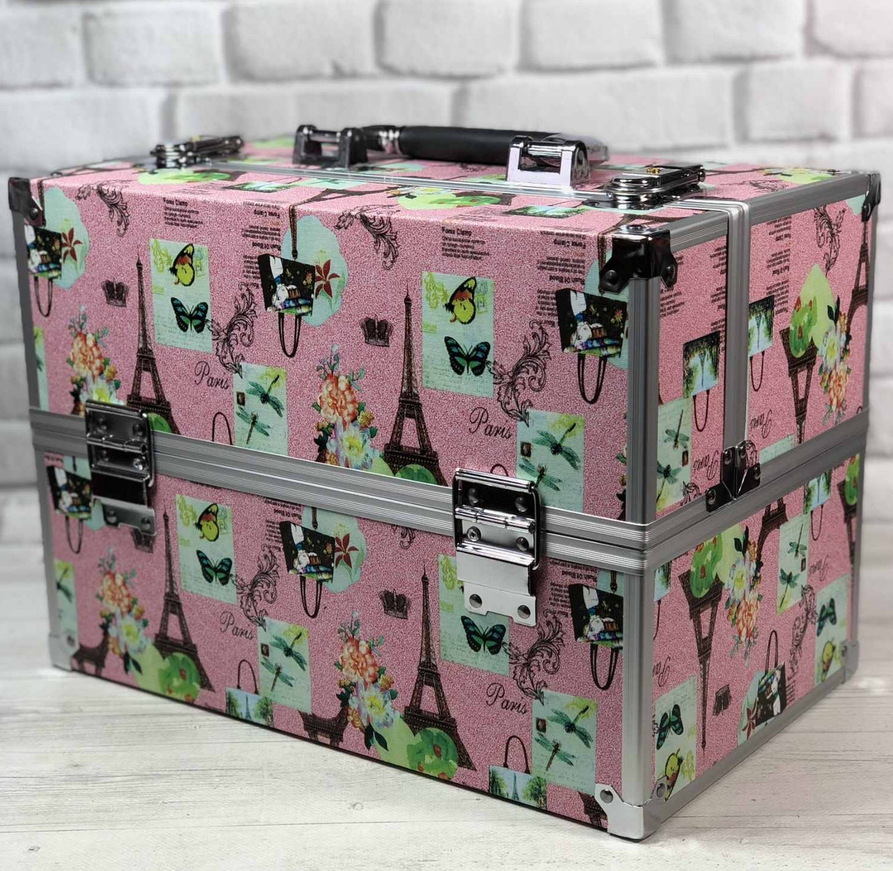 Б'юті кейс алюмінієва валіза з ключем для майстра