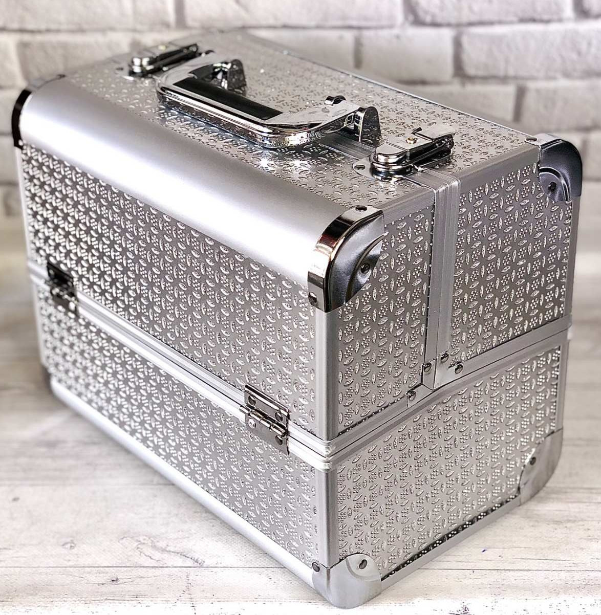 Б'юті кейс валіза алюмінієва з ключем для майстрів, фото 1