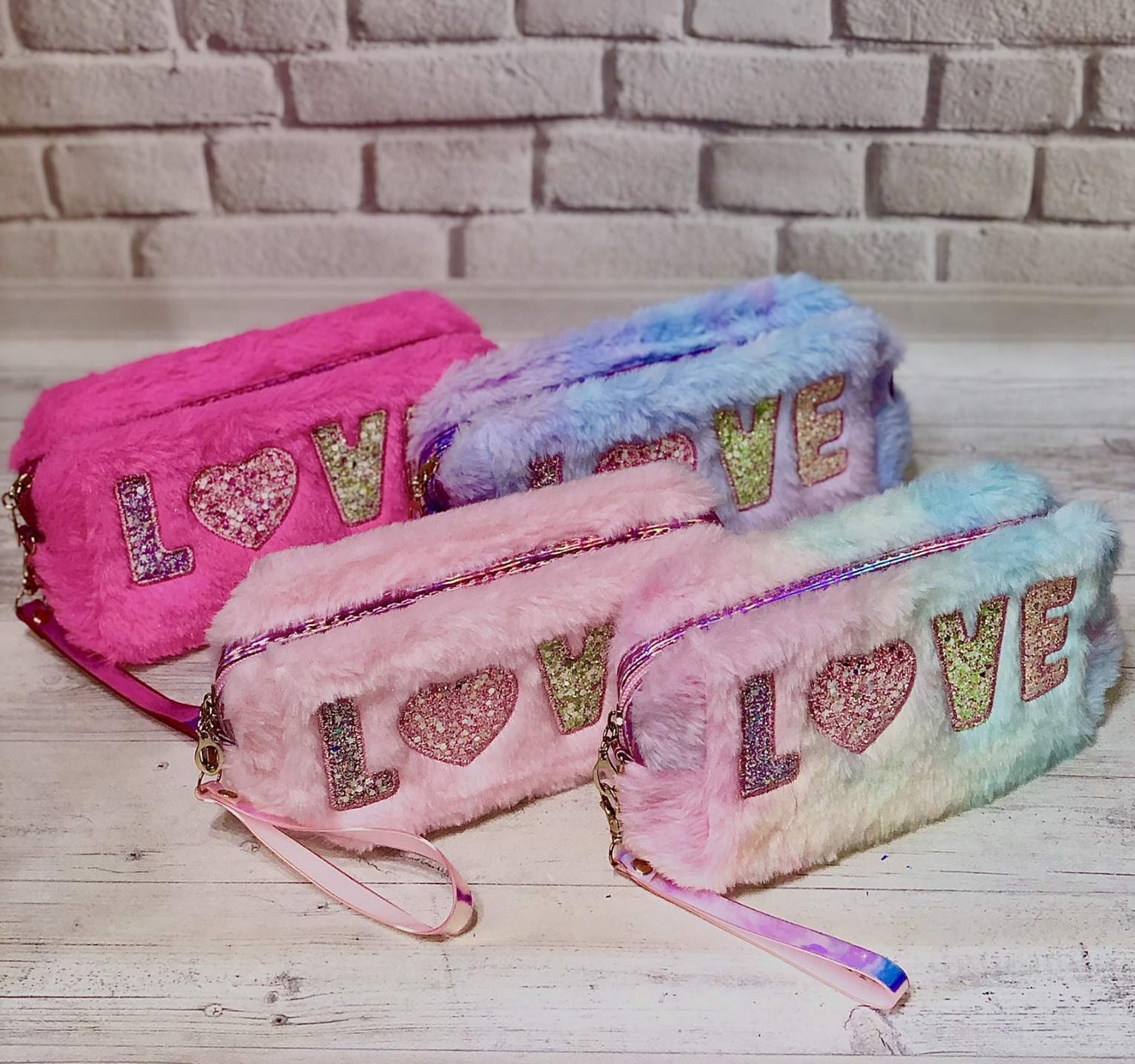 Косметичка пенал хутряне штучне хутро 20×12×7 см