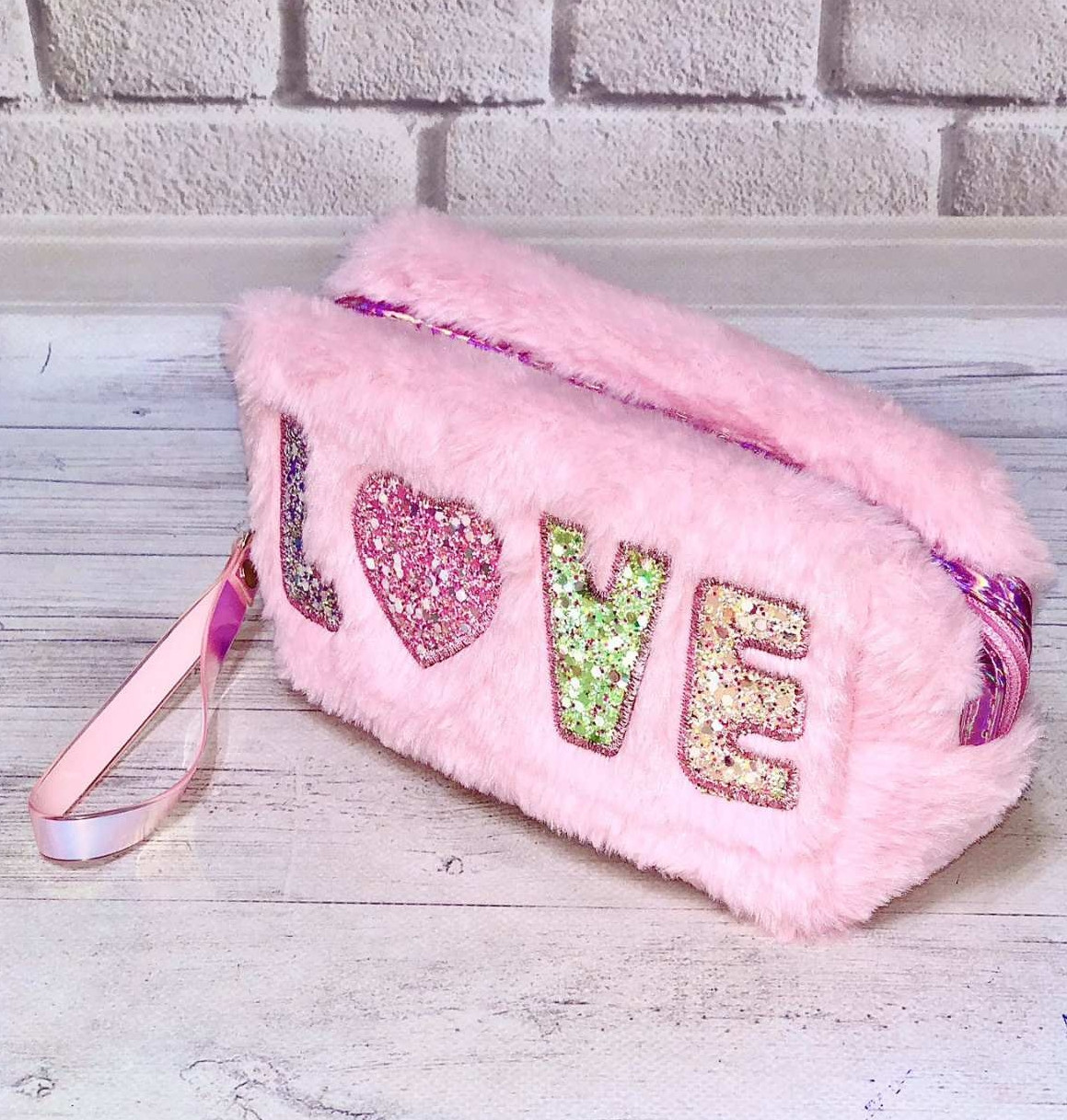 Косметичка пенал хутряне штучне хутро 20×12×7 см