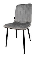 Стілець матеріал велюр стрічка колір сірий