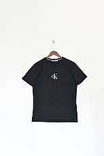 Чоловіча футболка Calvin Klein чорна брендова футболка Кельвін Кляйн люкс якість, фото 6