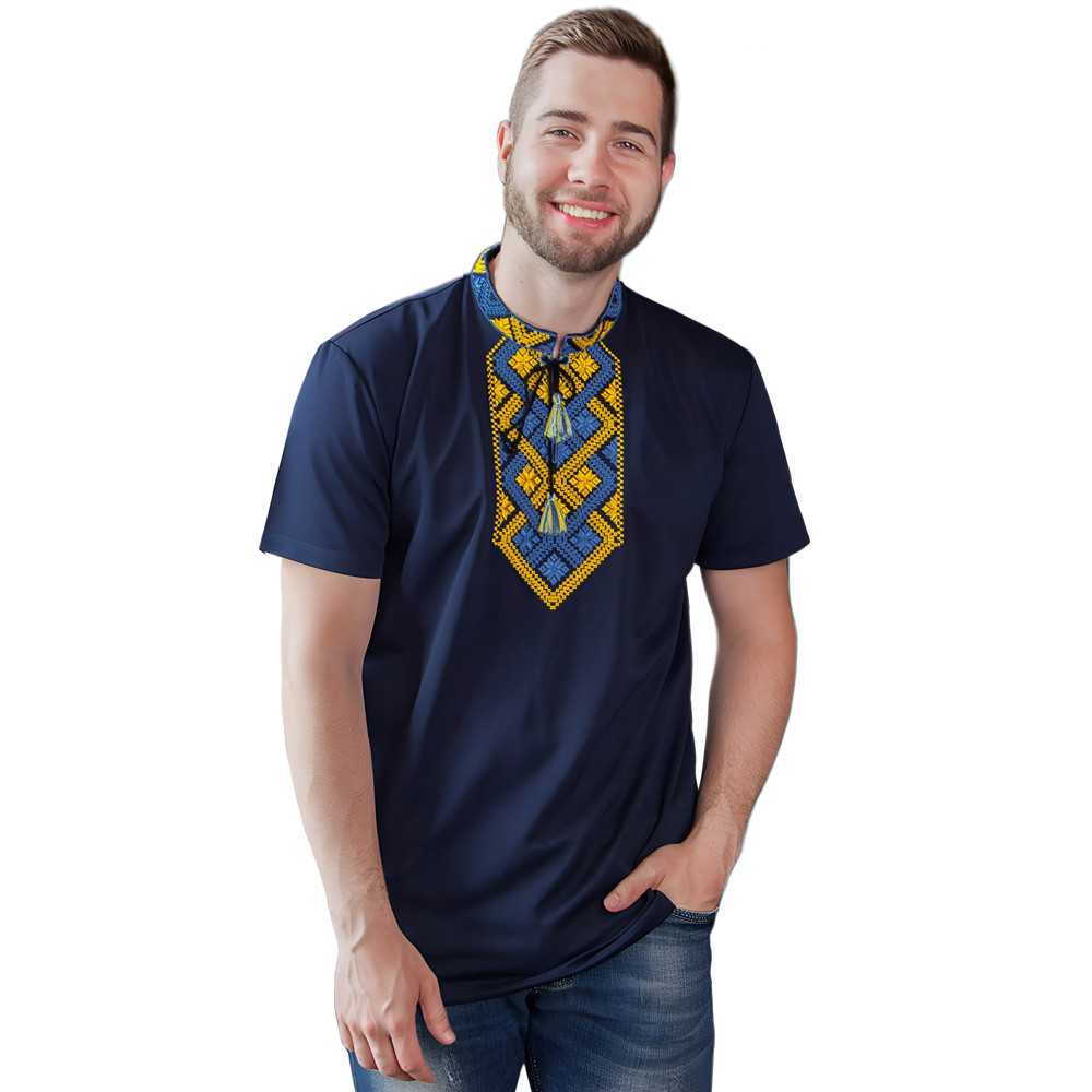 Футболка вишиванка Спадок  р. L. темно-синя