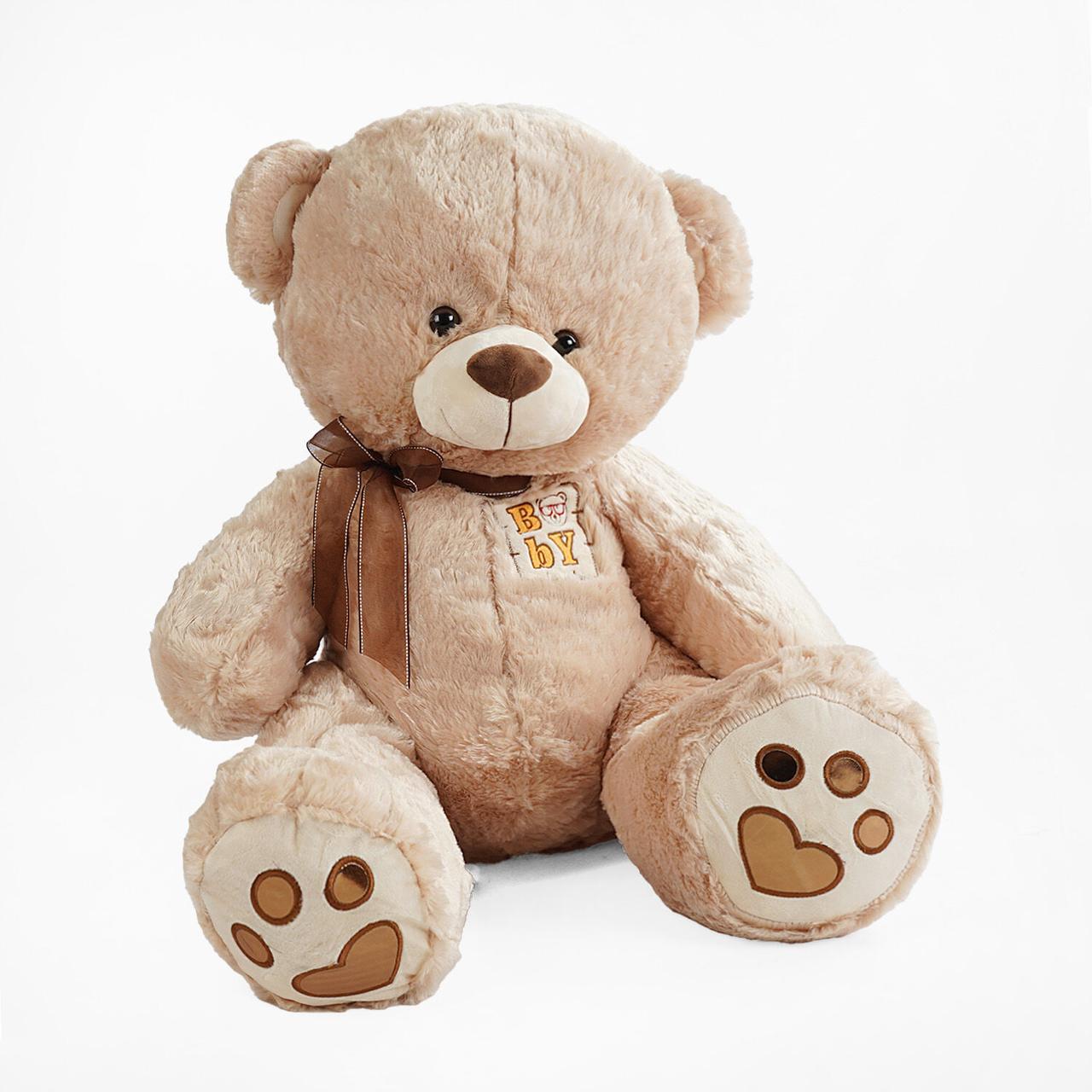 М'яка іграшка Ведмедик з бантиком розмір 80 см, фото 1