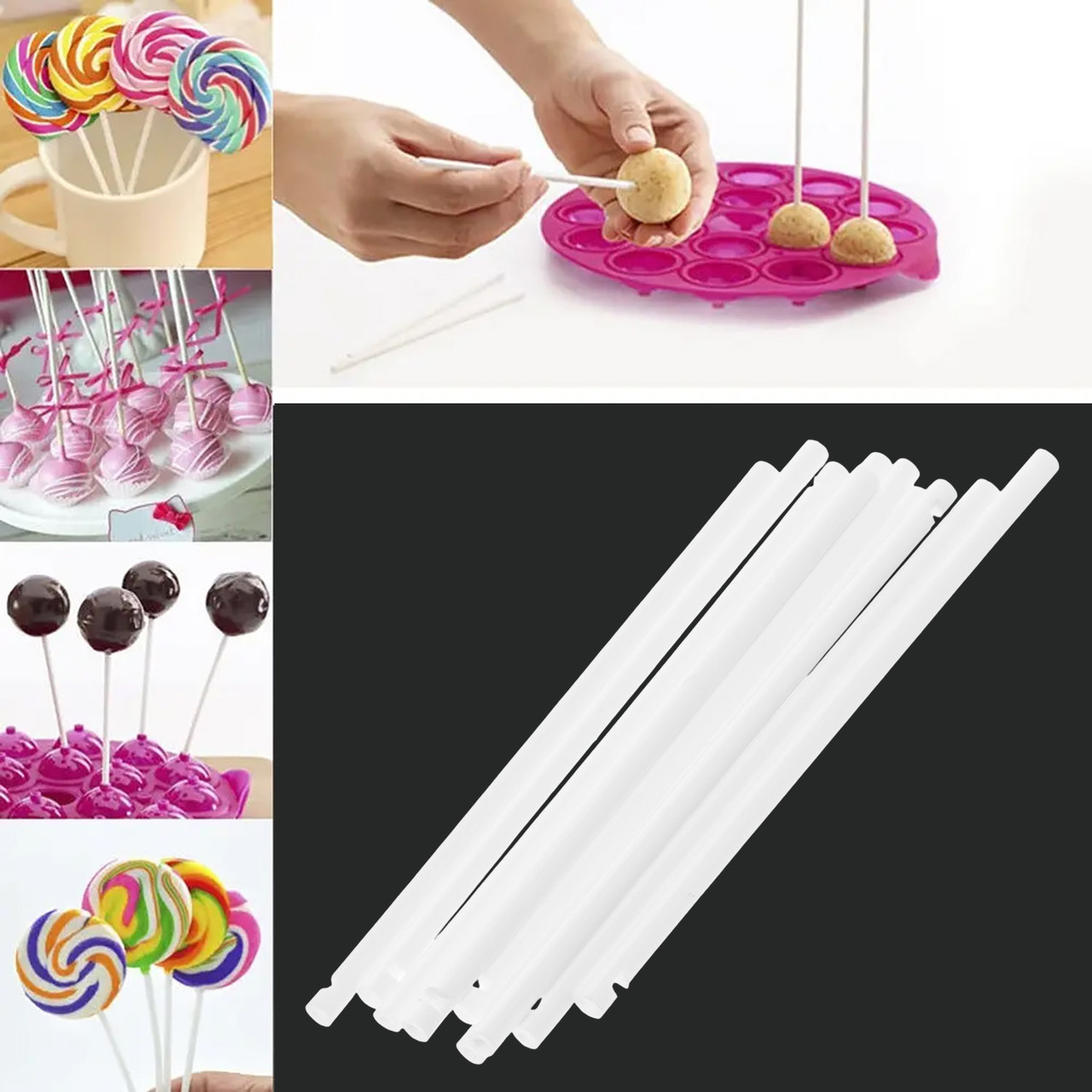 Палички для кейк-попсів, карамелі і льодяників 10 см (10 штук), фото 1