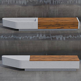 Бетонна лавка / квітник "RS Урбан" для квітів та дерев, для вулиці, саду, дачі та тераси