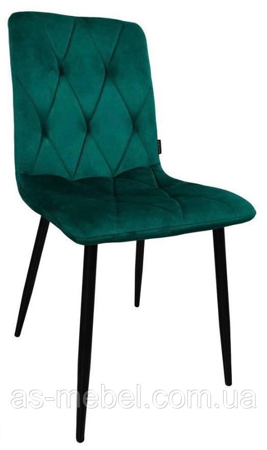 Стілець матеріал велюр ромб зелений, фото 1