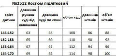 Спортивний костюм для хлопчика двунитка мармур 2512, на зріст 146 по 170, фото 6