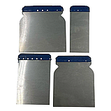 Набір шпателей метал + пластик (50/80/100/120 мм) 4 шт./пач., фото 2