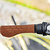 Грипси велосипедні WOLF BASE 64502 анатомічні, 1 алюм. замок, довжина 135 мм, коричневі, фото 4