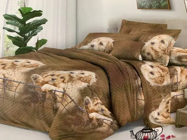 Постільна білизна з бязі для готелів, пансіонатів, євро комплект