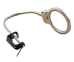 Лупа з підсвіткою на струбцині 15124-C