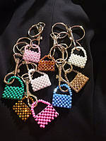 Брелок сумочка з кришталевих намистин