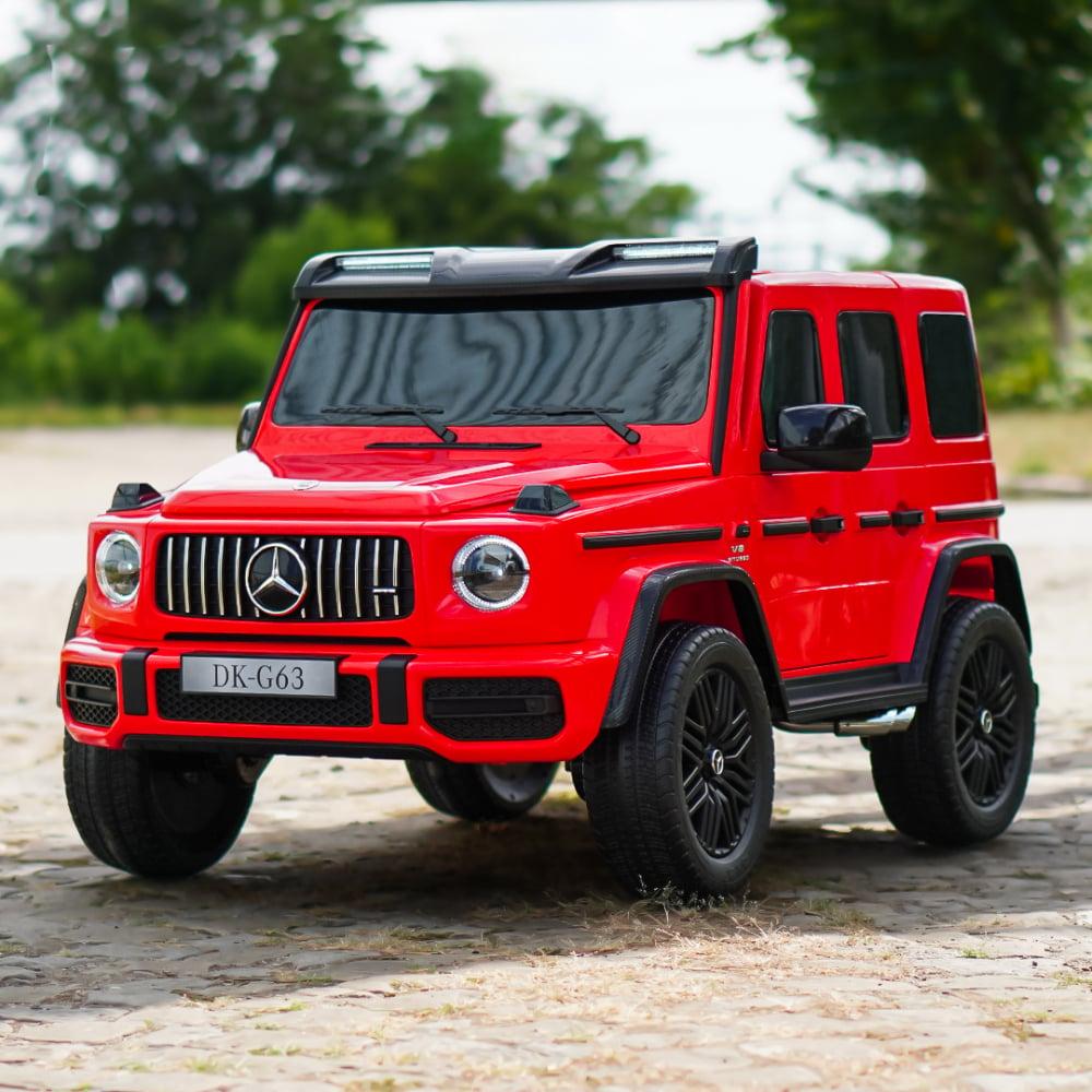 Електромобіль двомісний дитячий джип Mercedes G63 (червоний колір) 4WD VIP, фото 1