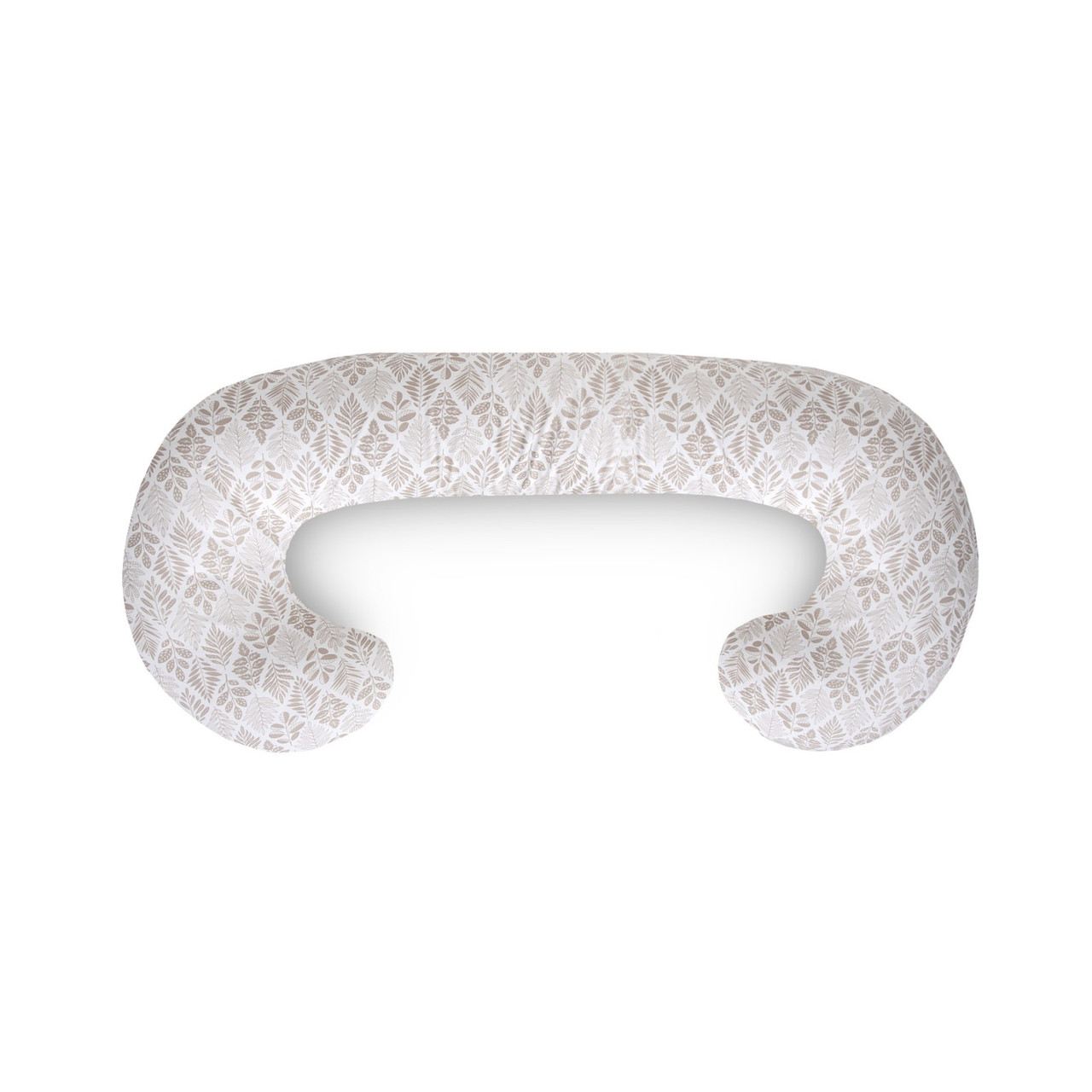 Подушка для вагітних Ceba Physio Duo, Brown Leaves, беж/білий