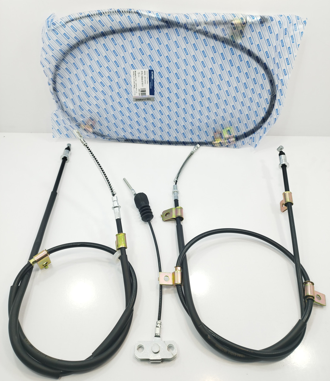 Трос ручка (к-т лівий + правий +центральний) Ланос CRB Корея, фото 1