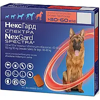 NexGard Spectra (Нексгард спектра) таблетки від бліх, кліщів та глистів для собак 30-60 кг (XL), 1 табл.