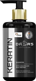 Шампунь для волосся Dalas Cosmetics Keratin з Молочним протеїном і Кератином 1 л