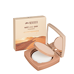 Пудра для обличчя Neverti Wet&Dry (NP201), 001 Light Porcelain Світла порцелянова