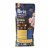 Сухий корм Brit Premium Dog Adult M для дорослих собак середніх порід з куркою 15 кг, фото 5