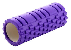 Масажний ролик 33х14 см фіолетовий SG01P