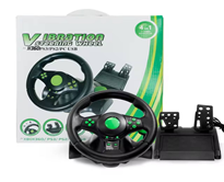 Кермо ігрове Vibration з педалями та поворотом керма на 180 Usb для Соні плейстейш комп'ютера та ноутбука Xbox