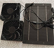 Сонячна панель 10W + 2 вентилятори 12V, фото 4