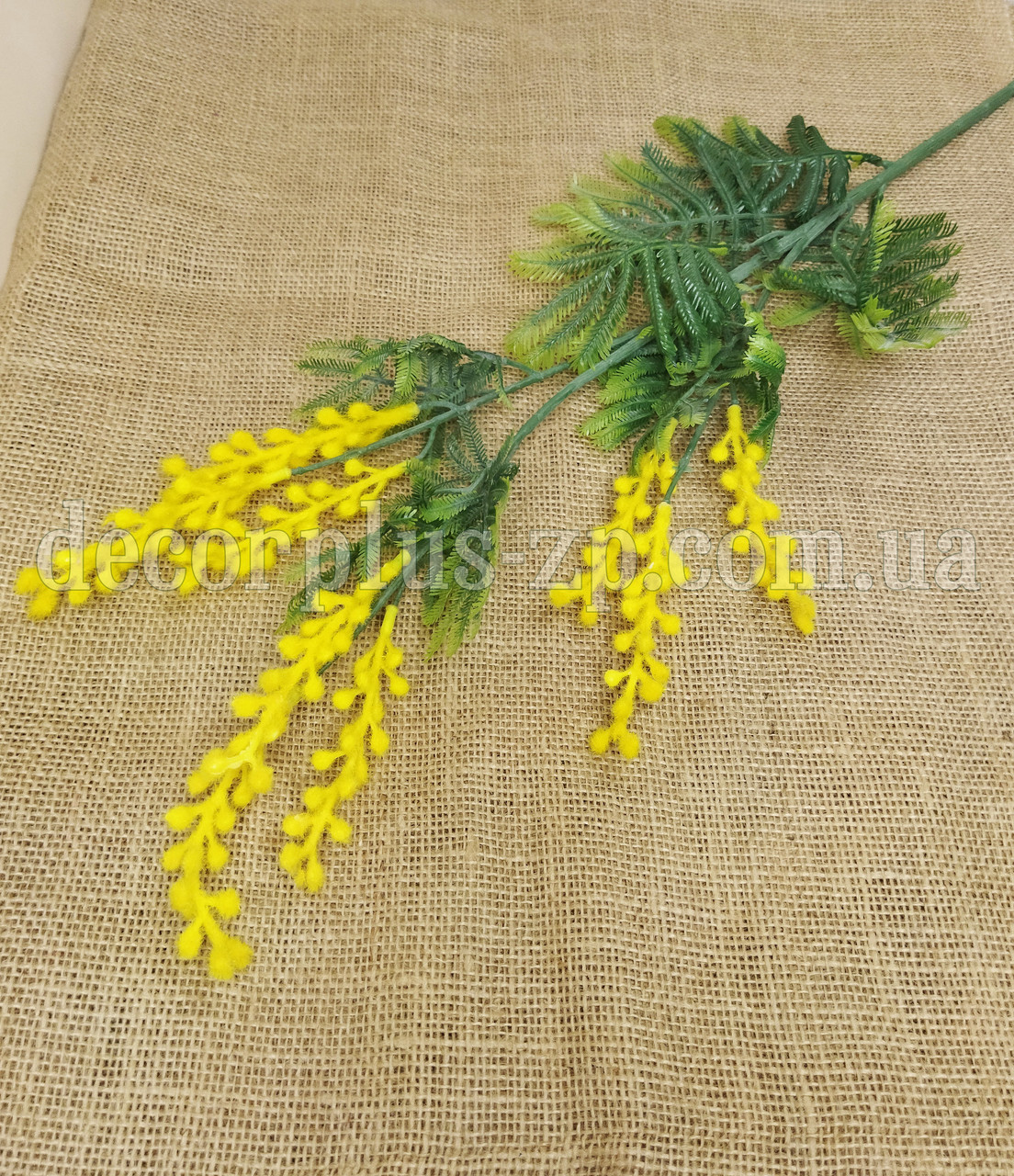Гілка мімози 84см. Жовта, фото 1