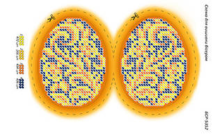 Писанки - непошиті (схема на тканині)