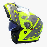 Мотошолом LS2 FF908 Strobe II Code H-Vis Yellow Grey, фото 3