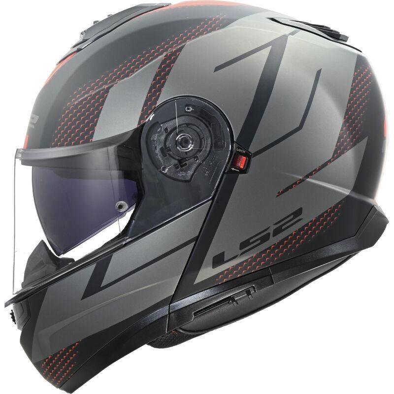 Мотошолом LS2 FF908 Strobe II Code Black Grey