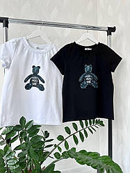 Актуальна жіноча футболка принти з тваринами в асортименті Sfv1308