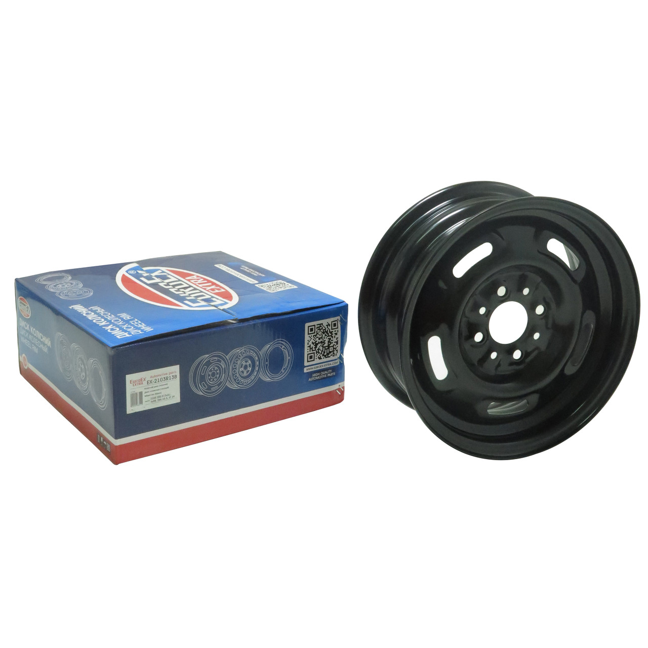 Диск колісний ВАЗ 2103 (черный) стандарт R13x5J, 4x98, DIA 60.5, ET 29 EuroEx Венгрия