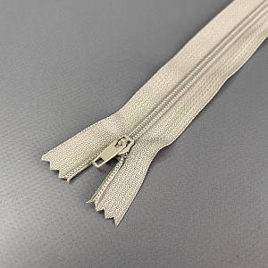 Блискавка брючна 18 см напівавтомат, бежева