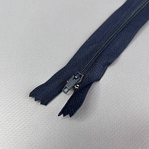 Блискавка брючна 18 см напівавтомат, темно-синій