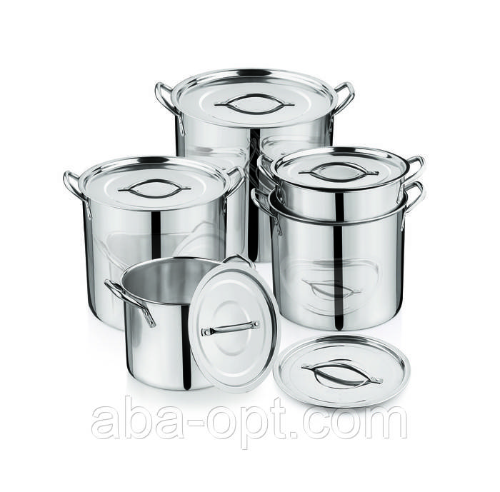 Набір каструль із нержавіючої сталі Стандарт V 18,5/19 л ( шт ), фото 1