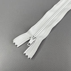 Блискавка брючна 18 см напівавтомат, білий