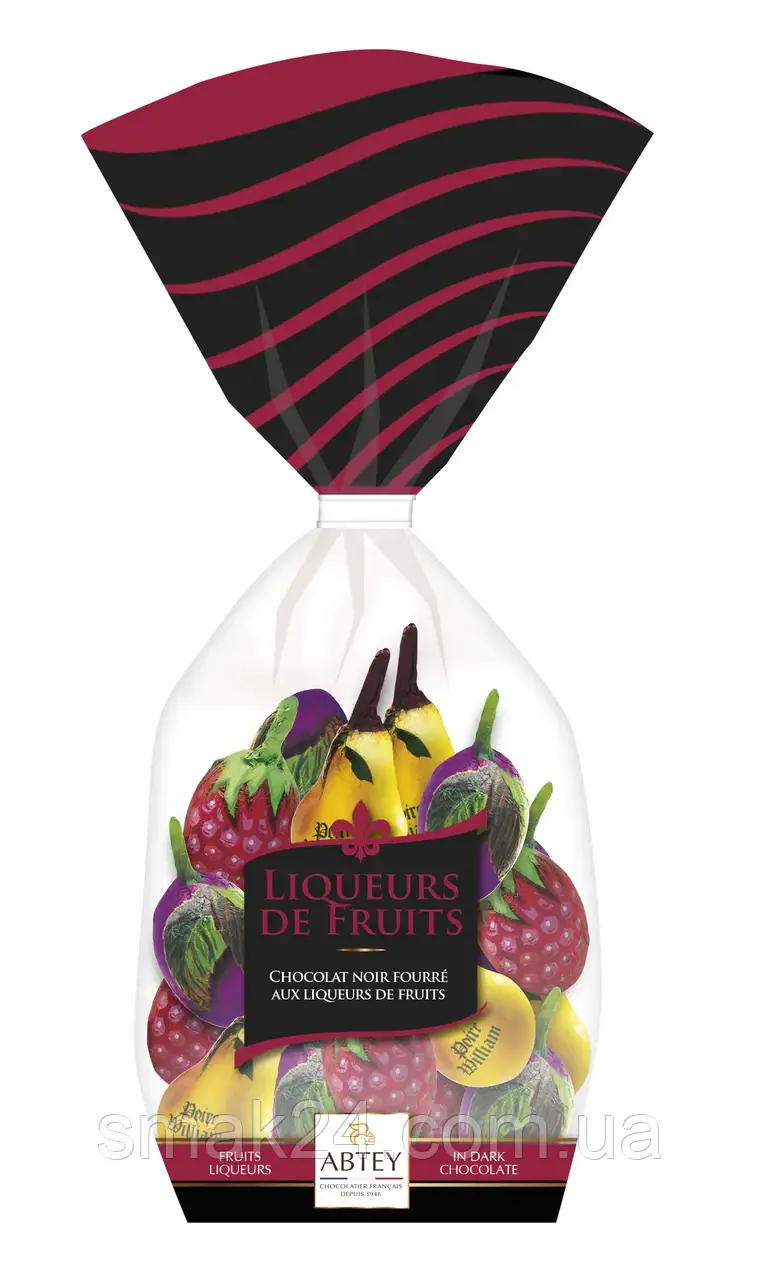 Цукерки з фруктовими лікерами LIQUEURS DE FRUITS ABTEY 200 г Франція