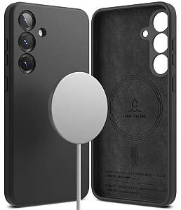 Чохол Ringke Silicone Magnetic до Samsung Galaxy S25+ Plus Black (SIMG997SE55)