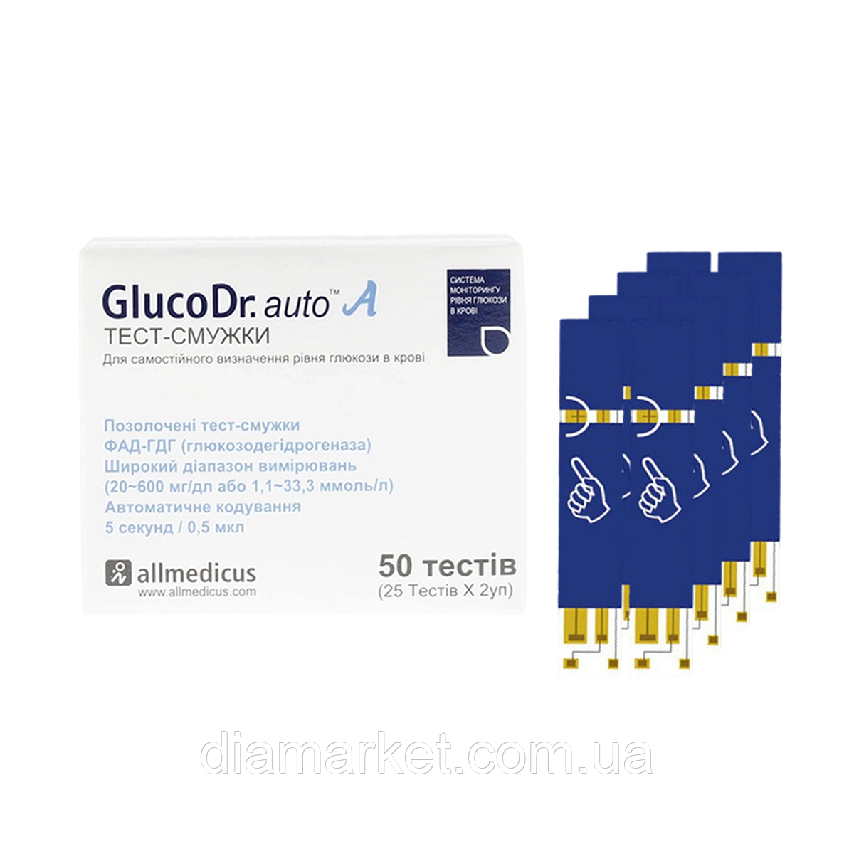 Тест-смужки GlucoDr 50 — 400 штук
