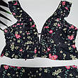 Роздільний купальник Чорний квітковий із рюшами. Великі розміри. 2XL, фото 7